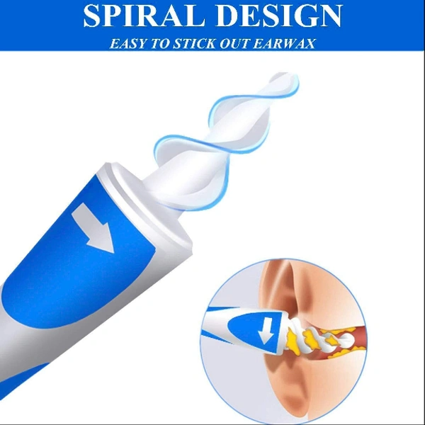 Smart Swab Silicone Easy Earwax Removal with 16 Replacement Disposable Soft Tips/Ear Wax..